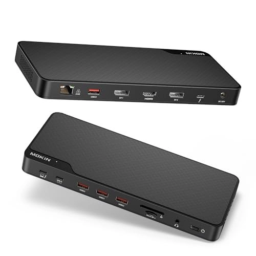 MOKiN Thunderbolt 4 Dock - 16 Ports 150W Triple 4K