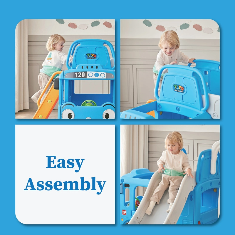 3-in-1 Bus Slide - Beige 105 x 60 x 115 cm