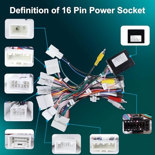 16 PIN Car Radio Stereo Wiring Harness - CANBUS Aftermarket