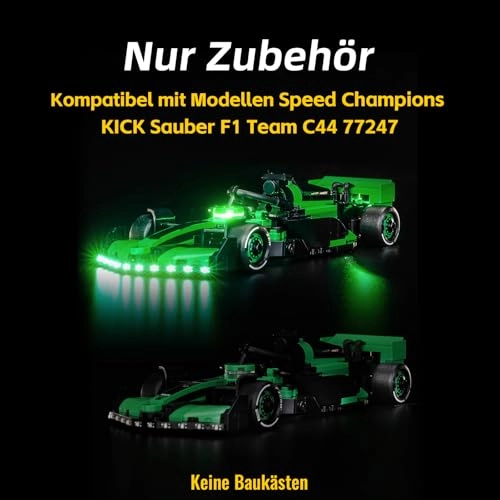 LED Light Set - Copper Line for LEGO Kick Clean F1 Team C44 Race Car 77247