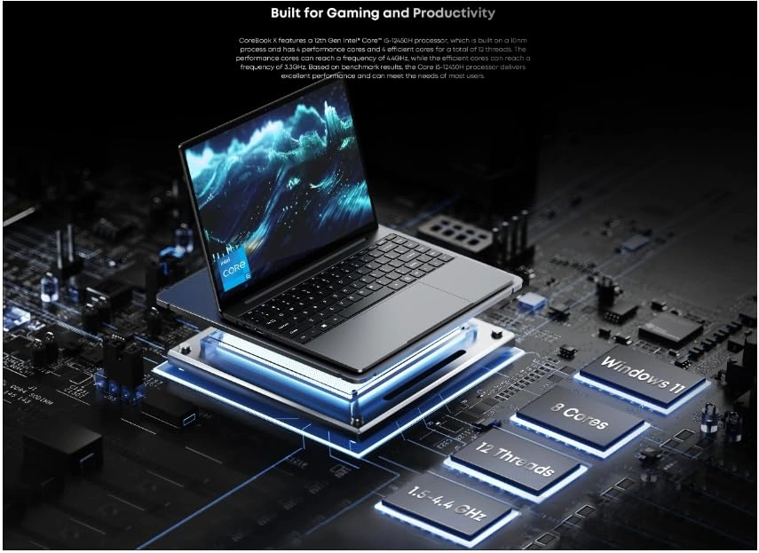 Corebook X - 14'' i5-12450H 16GB DDR4 512GB SSD
