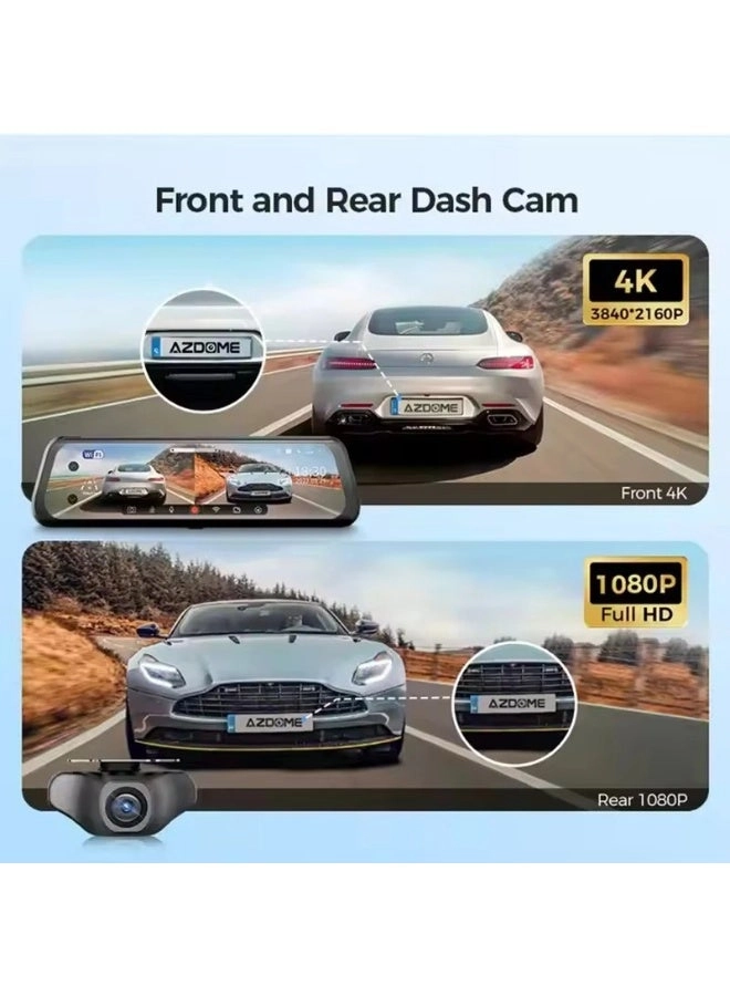 Mirror Dash Cam - 4K+1080P