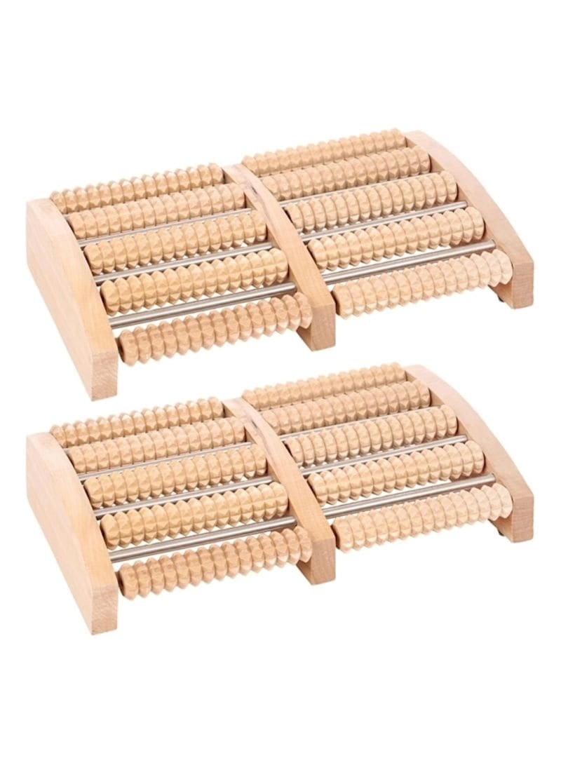 DubaiGallery Foot Massager - 2-Piece Wooden