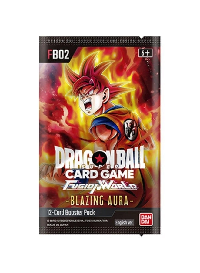 DRAGON BALL SUPER TCG: FUSION WORLD 02 Blazing Aura BOOSTER BOX (FB02) - 12 cards