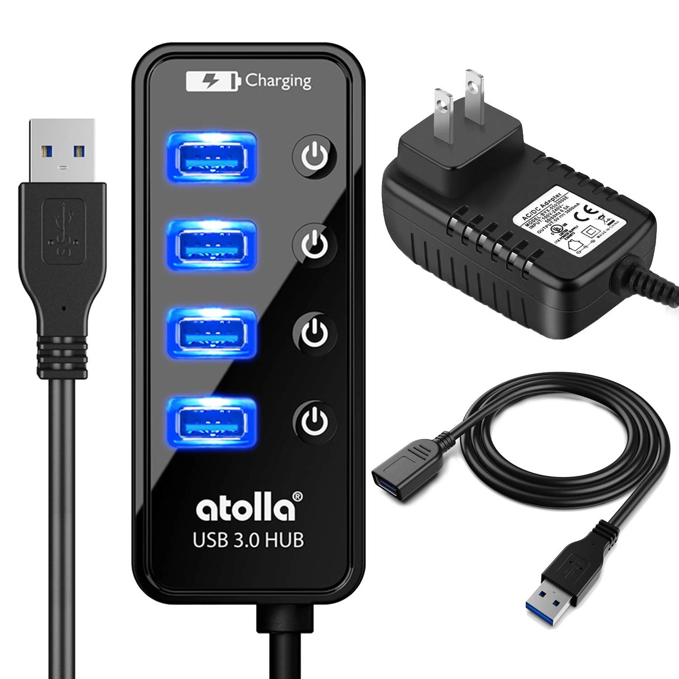 atolla USB 3.0 Hub - 4-Port 5V/3A Adapter