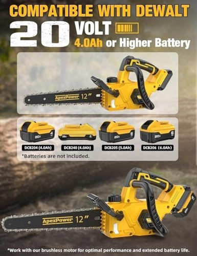 Brushless Electric Chainsaw - 800 Watts
