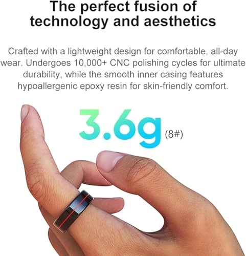 Smart Health Ring - Heart Rate Blood Oxygen Blood Pressure