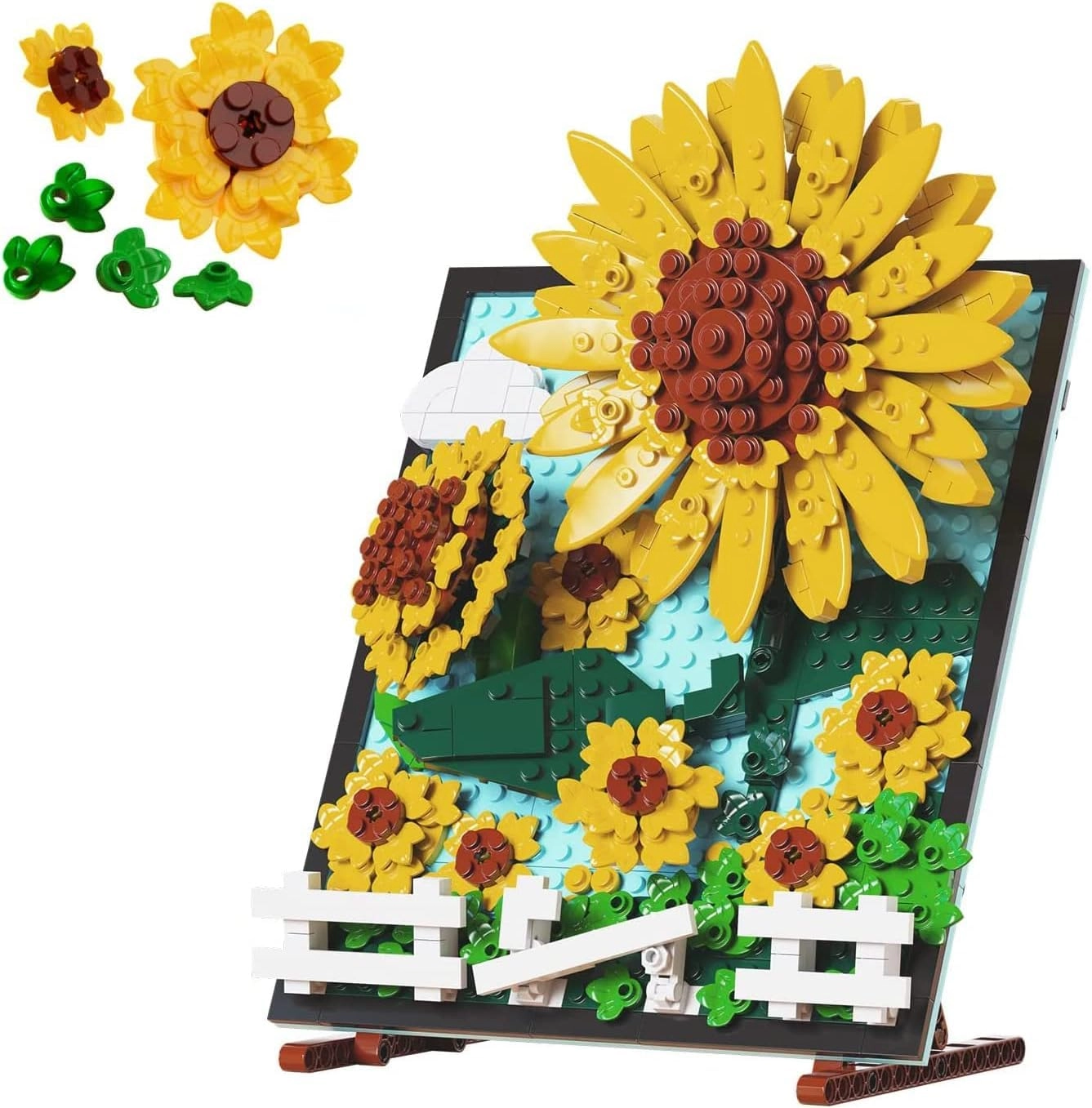 TERRIFI 3D Picture Building Block Kit Sunflower - 6+ years 666 pcs