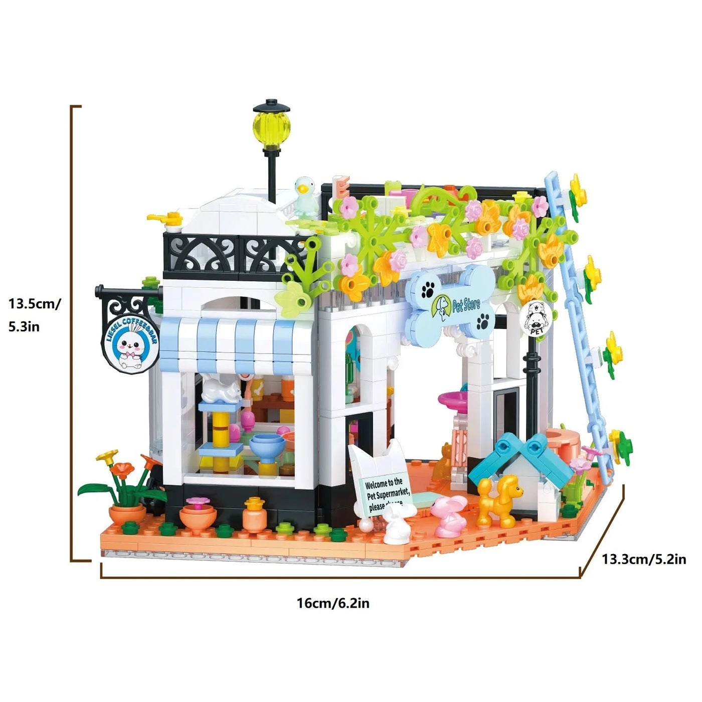 Bluejw Pet House Set - Dog & Cat ABS