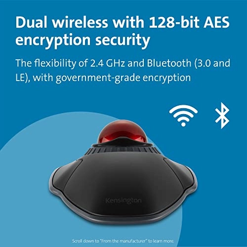 Orbit Wireless Trackball with Scroll Ring - wireless Bluetooth 400 800 1,200 1,600