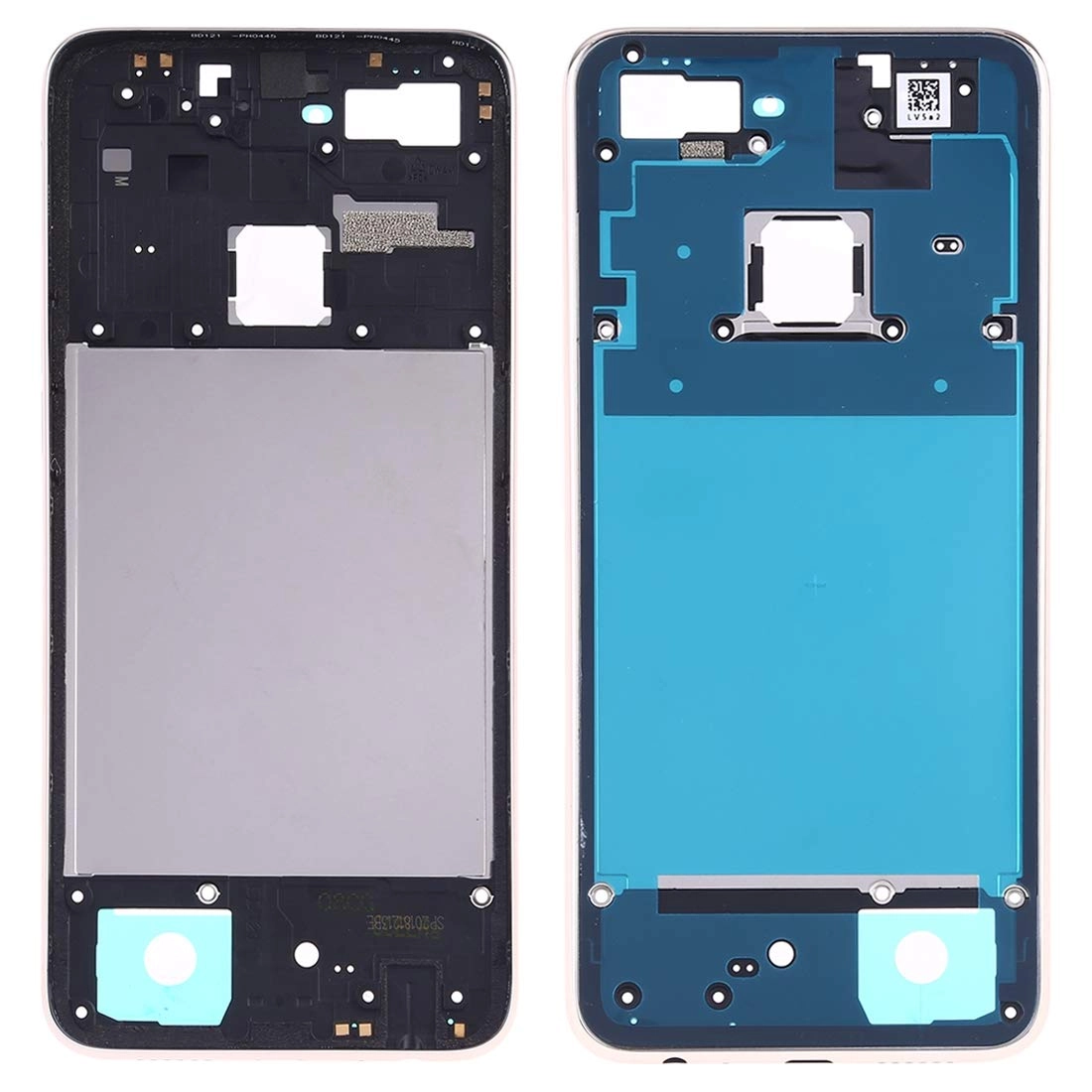 LxiJok Middle Frame Bezel Plate for OPPO F9 / A7X - Gold