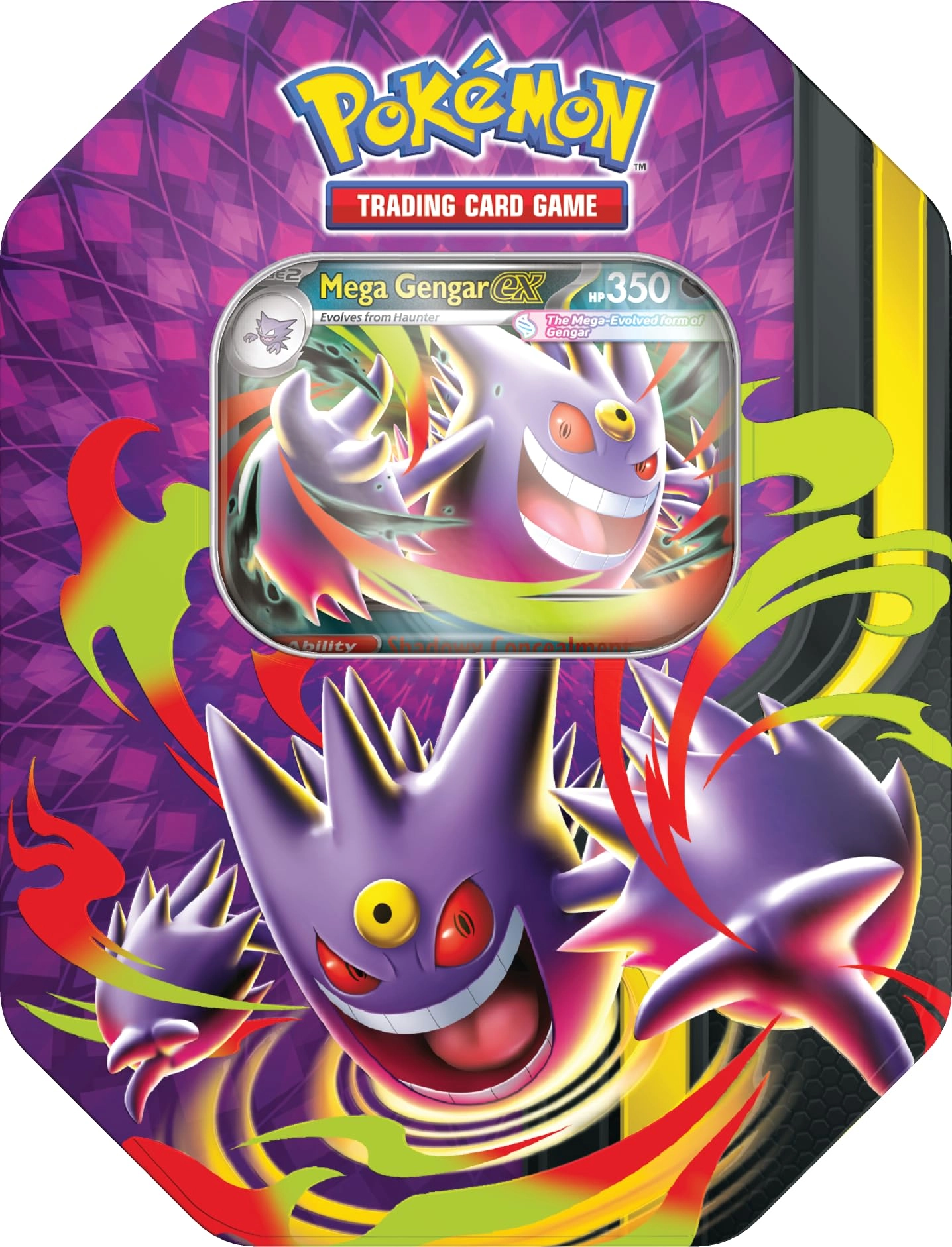 The Pokémon Company International Mega Moonlit Tin - 1 foil promo card 4 boosters