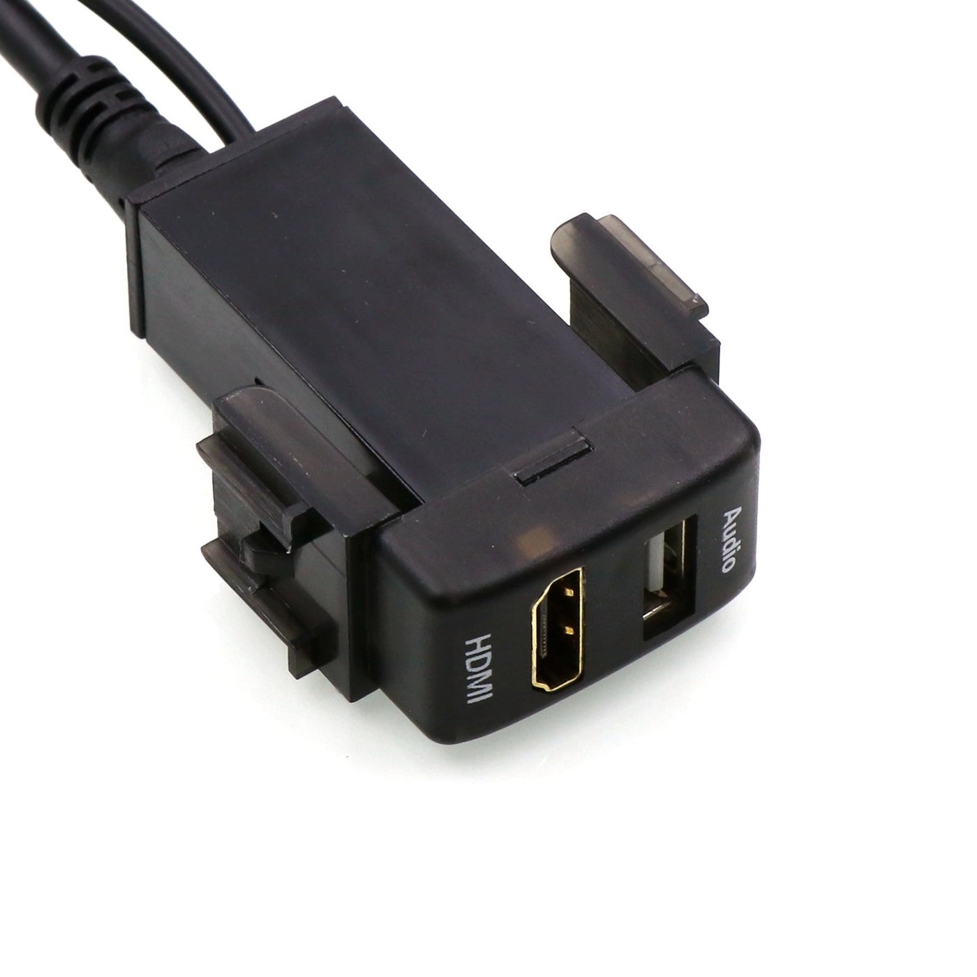 HDMI Socket Mount Cable - for Nissan + USB Audio Input