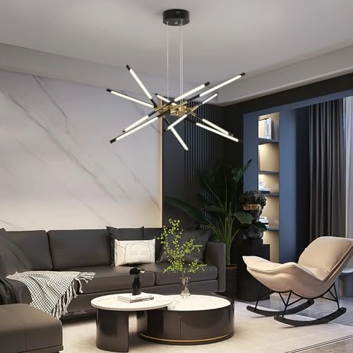 Modern Sputnik Chandeliers - 3000K-6000K Dimmable