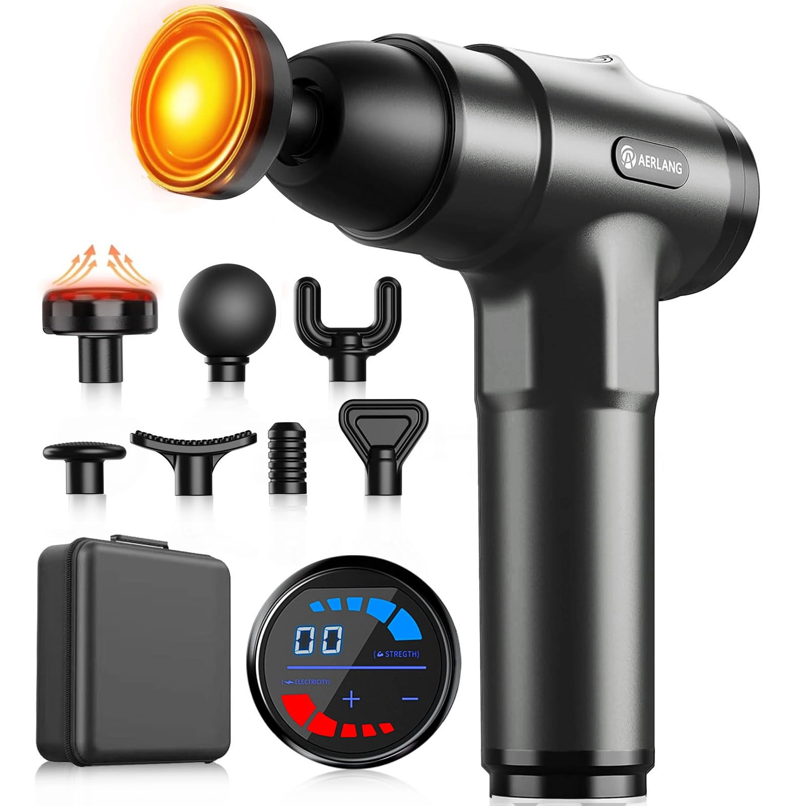 aerlang Massage Gun with Heat B0D77QGG74 Massage Gun