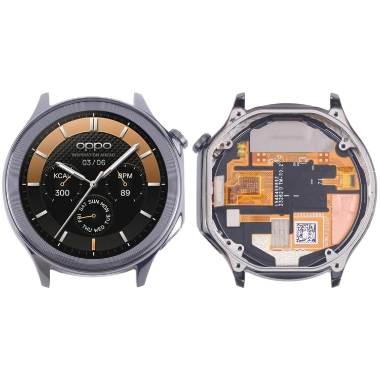 LCD Screen and Digitizer Full Assembly With Frame for OPPO Watch X - Black