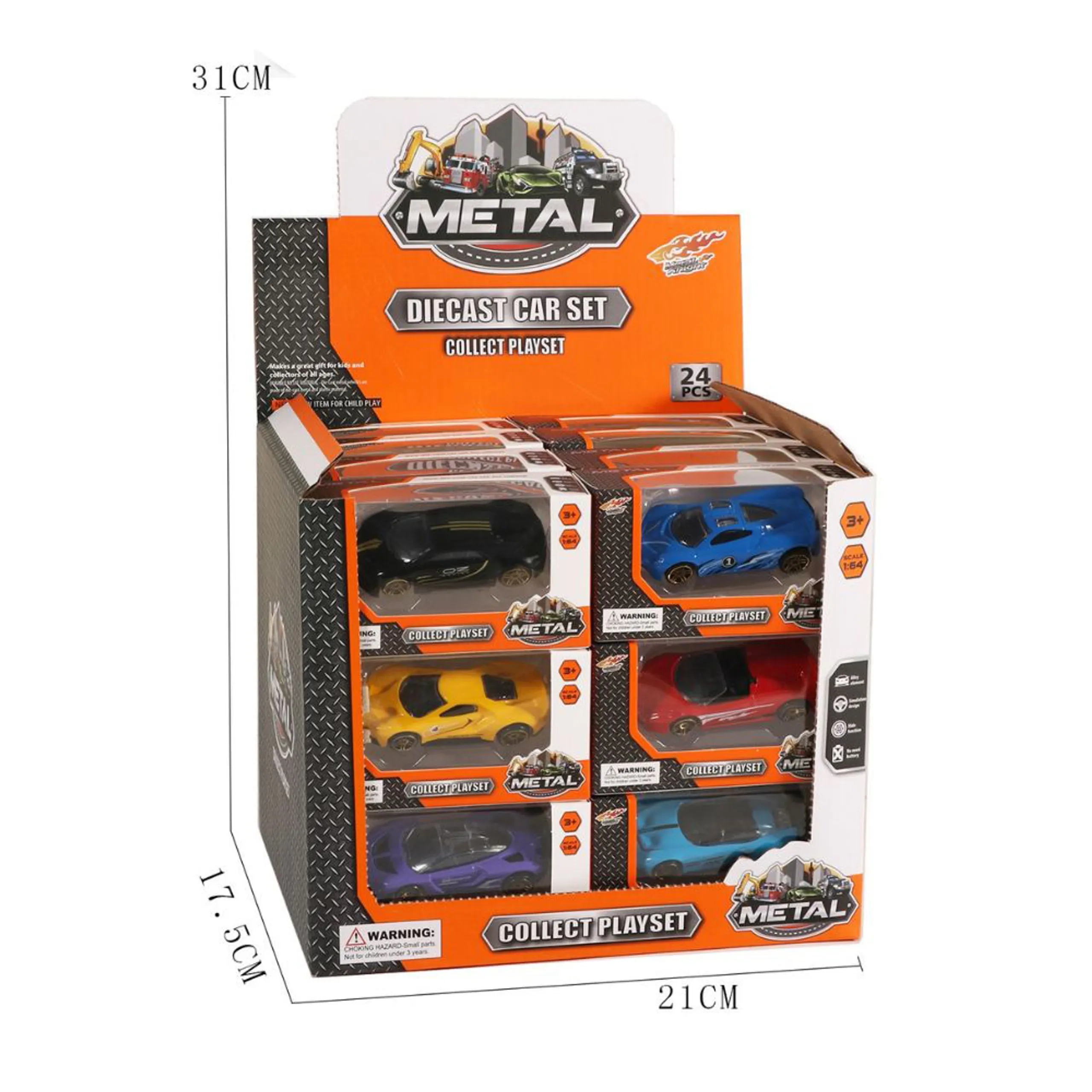 Alloy car - 24pcs