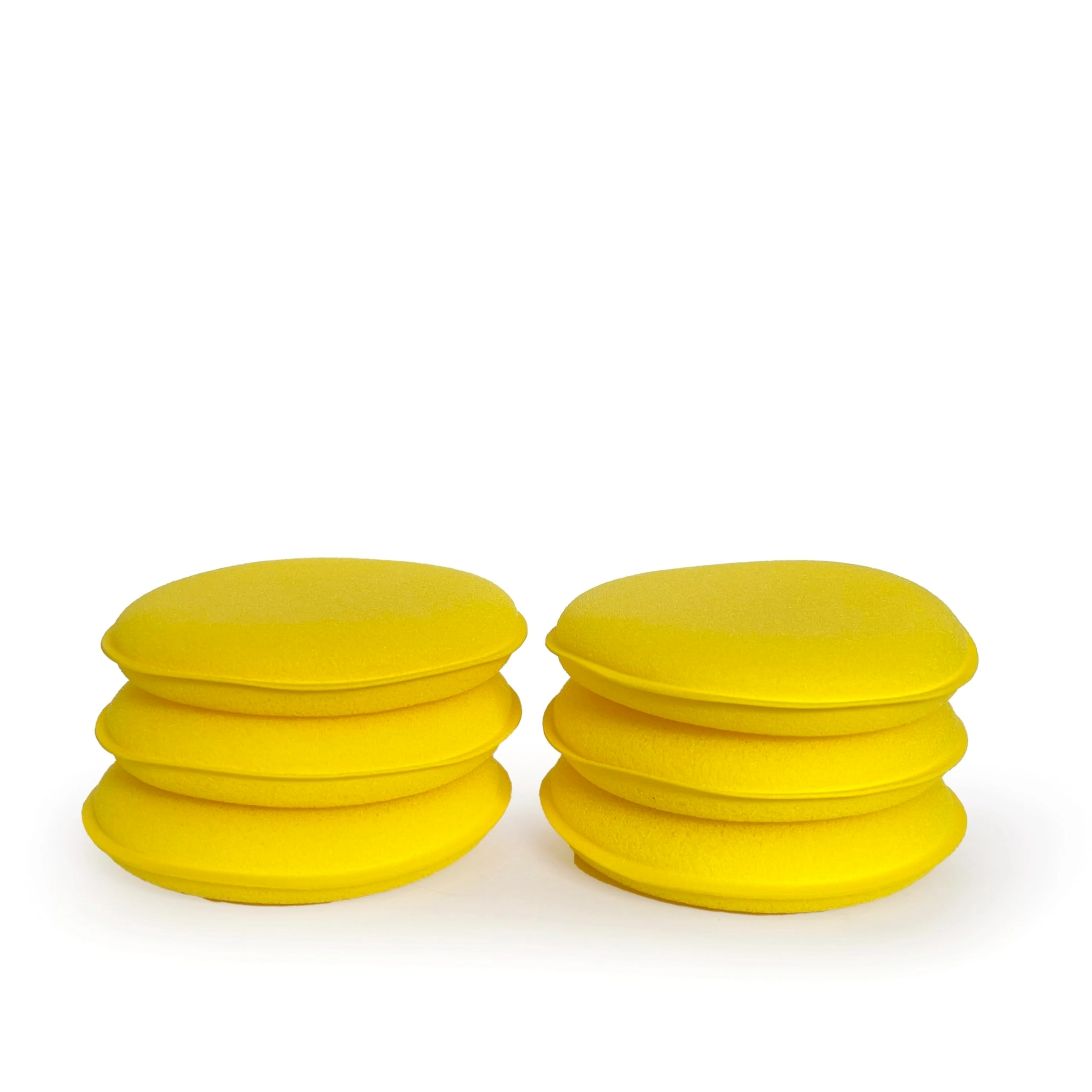 autoxpert Foam Wax Applicator Pad - Yellow Pack of 6