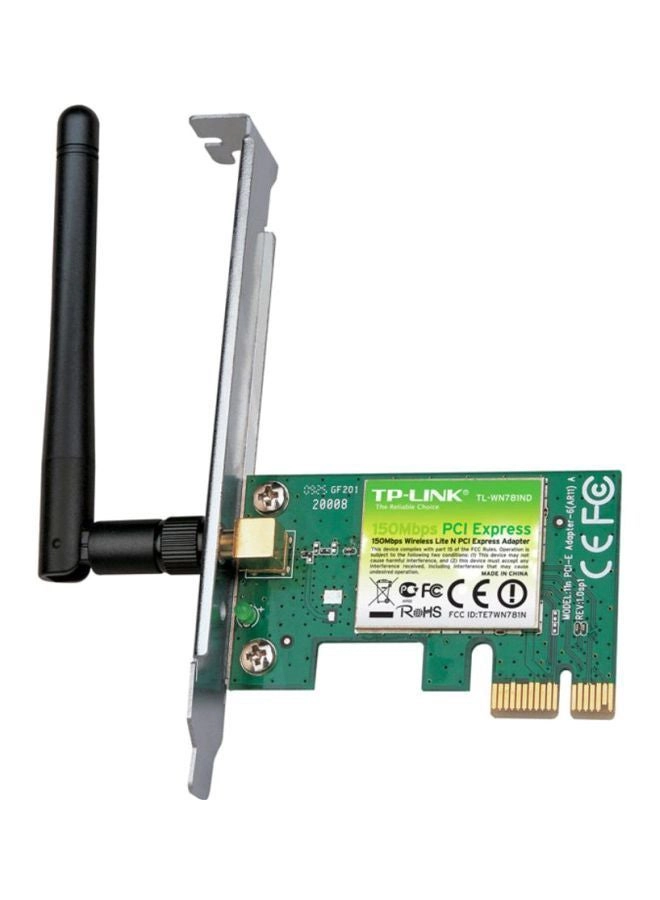 TP-Link TL-WN781ND - Single-Band (2.4 GHz) PCI Express Wireless N