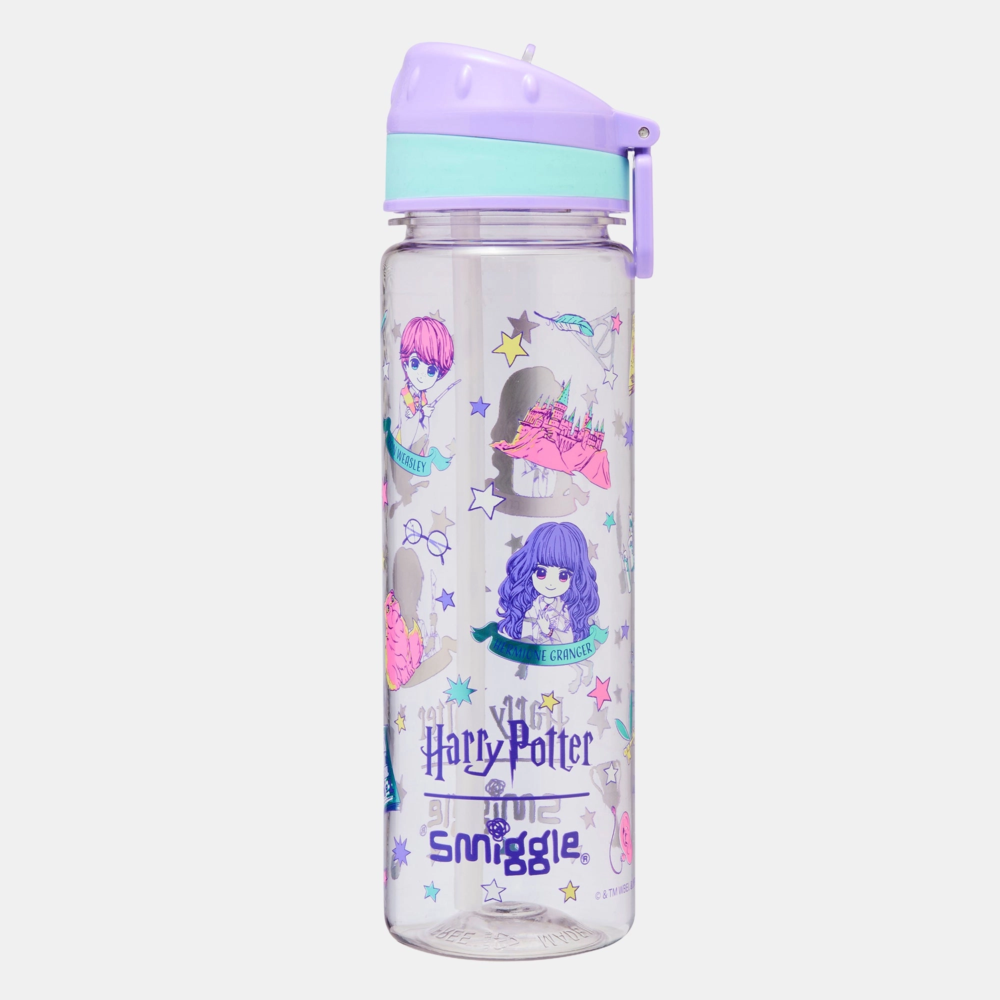 Smiggle Harry Potter Drink Bottle - Flip top spout 650 ml