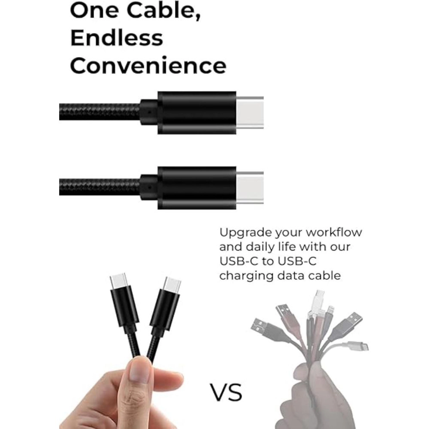 USB-C to USB-C Cable USB-C to USB-C 1.2m