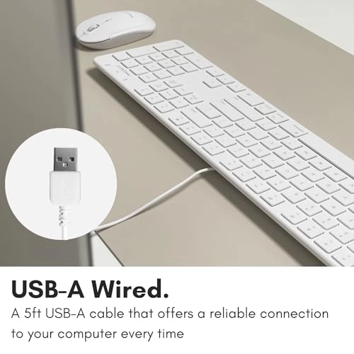 SLIMKEYPRO - Full Size 104 Key Layout USB