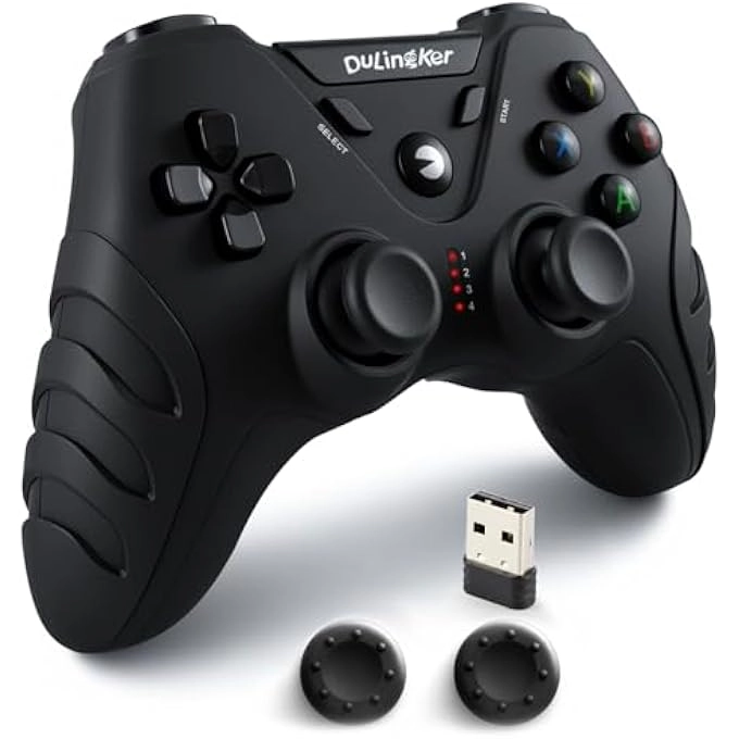 DuLingKer PC Wireless Controller - Dual Vibration 2.4G Wireless