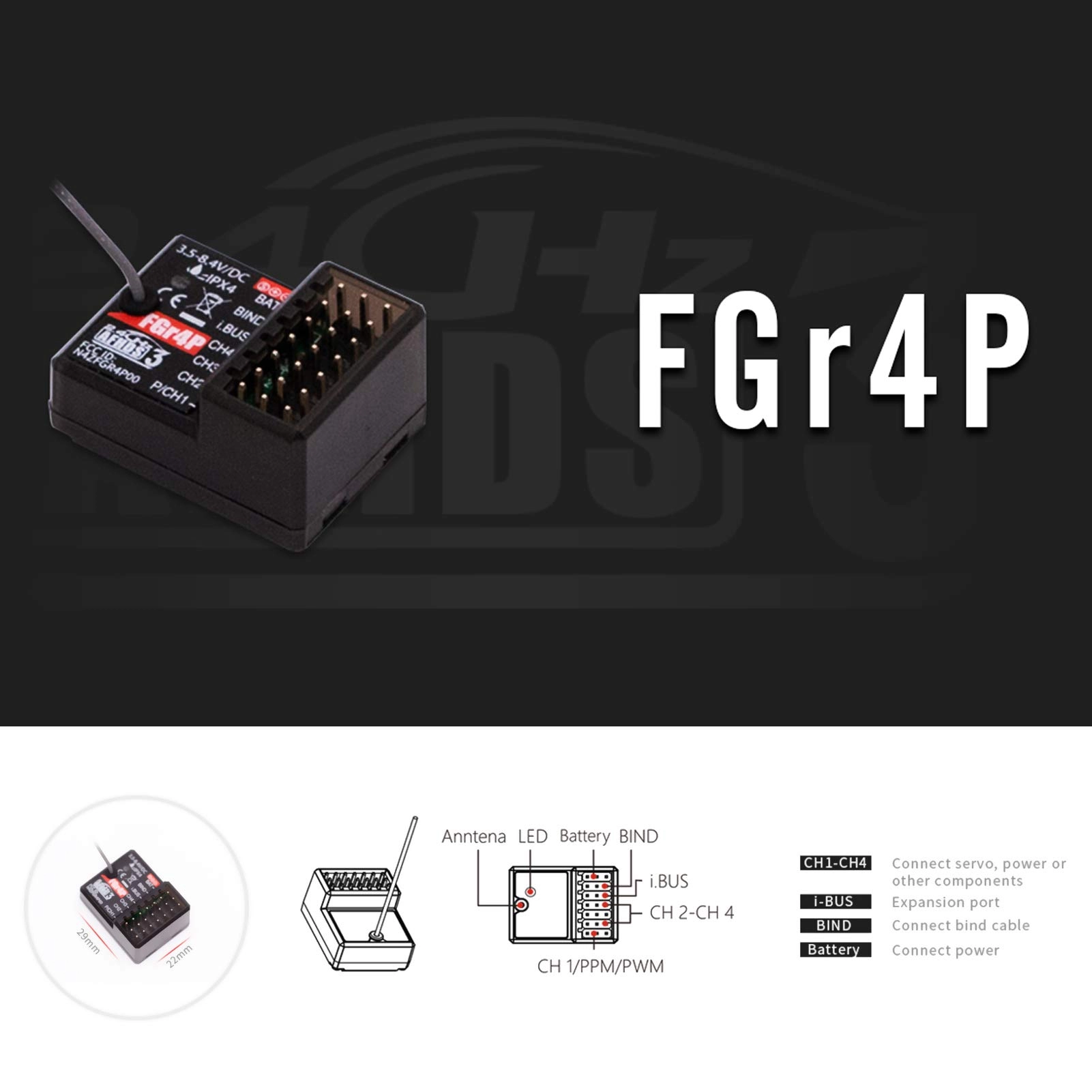 FGr4P - 2.4GHz 4CH