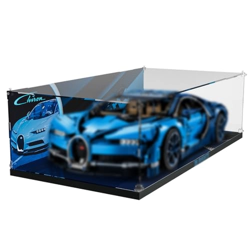 Acrylic Display Case - compatible with Lego 42083 Bugatti Chiron Race Car