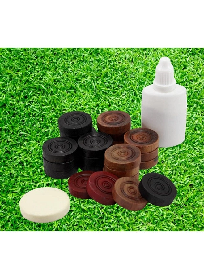 Carrom Board - Wooden 24 Carrom Coins Combo Pack