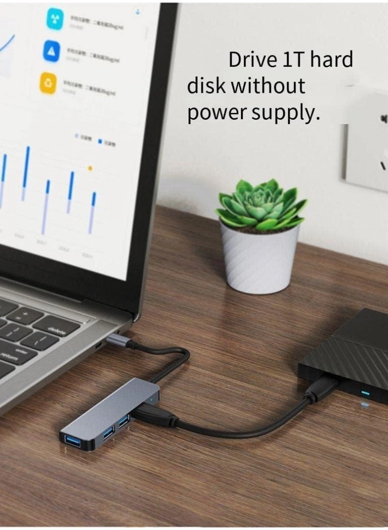 USB Hub Adapter - 1 USB 3.0 3 USB 2.0