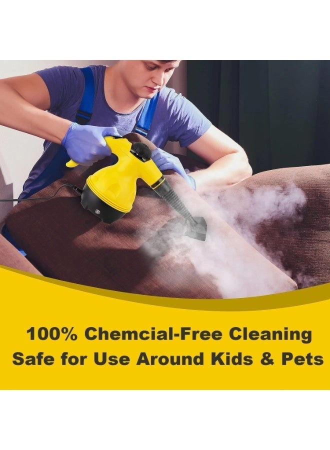 Handheld Steam Cleaner - Multipurpose Portable 8 Multi-Surface Attachments