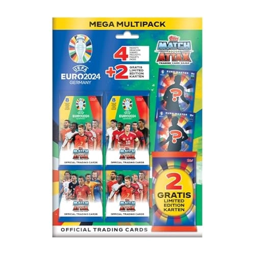 Euro 2024 Match Attax - 32pcs + 2pcs Limited Edition