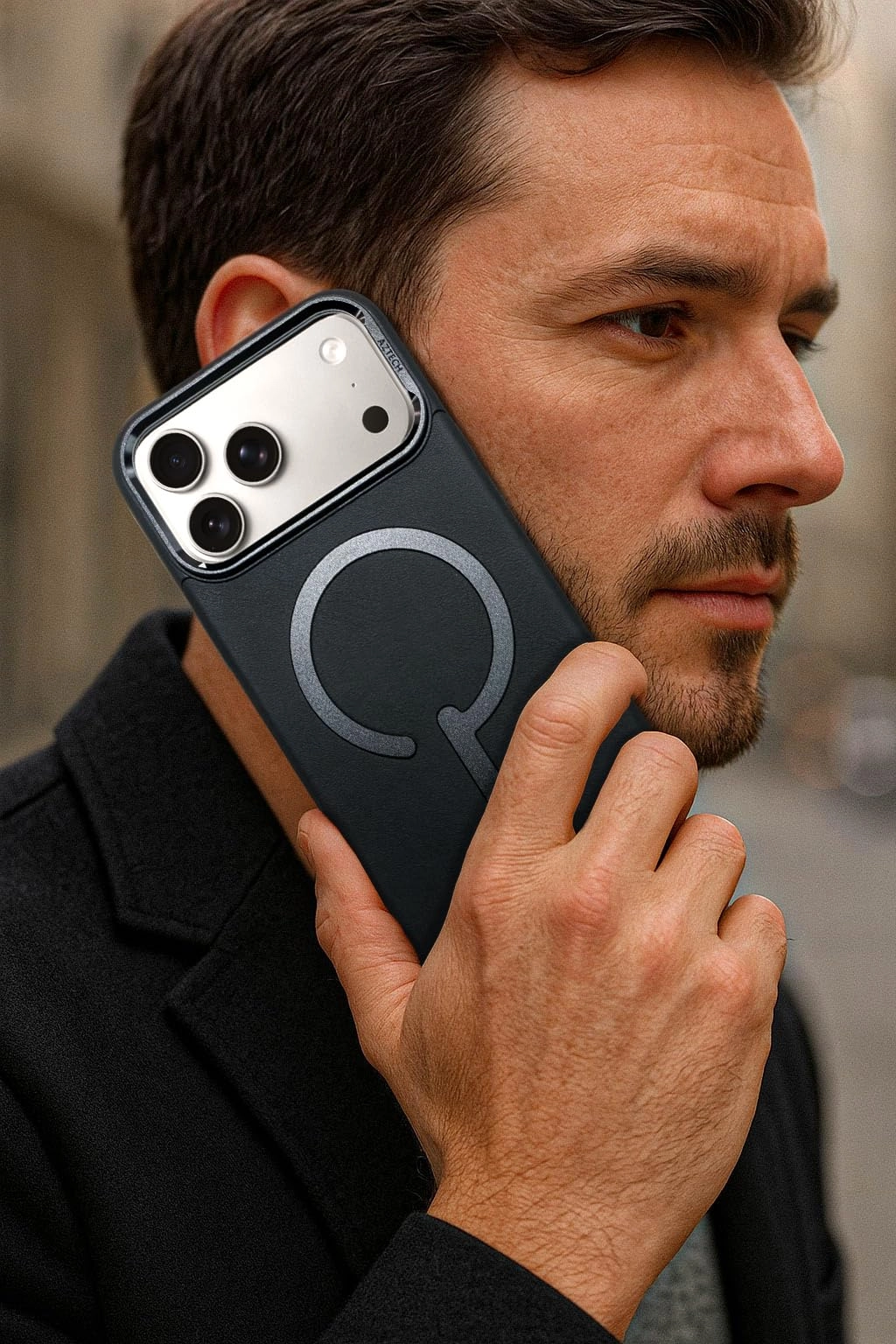 Premium Leather Case Full-Wrap Magnetic Cover with MagSafe for iPhone 17 Pro
