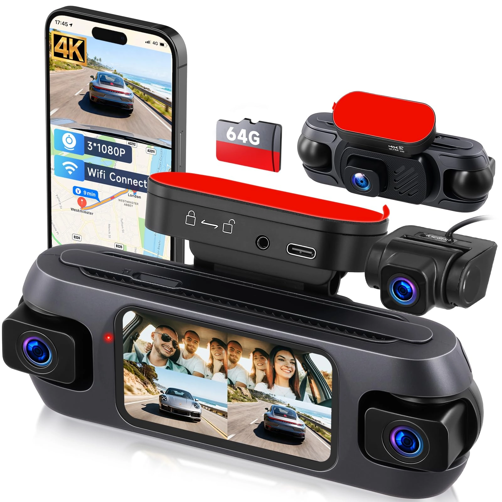 4 Channel Dashcam - 2160p