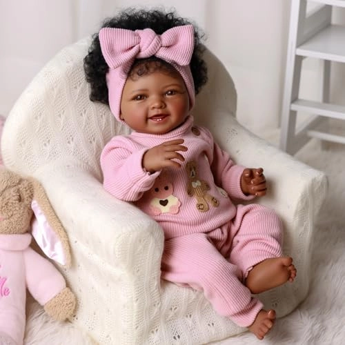 Reborn Baby Doll - 17Inch BabySoft Body Curls