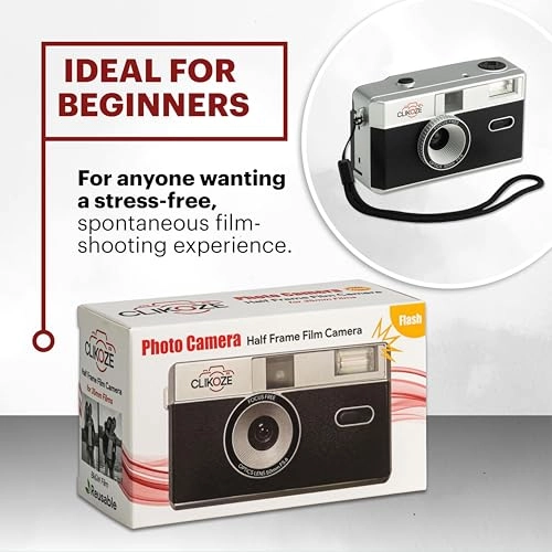 35mm Half-Frame Reloadable Film Camera - fixed-focus