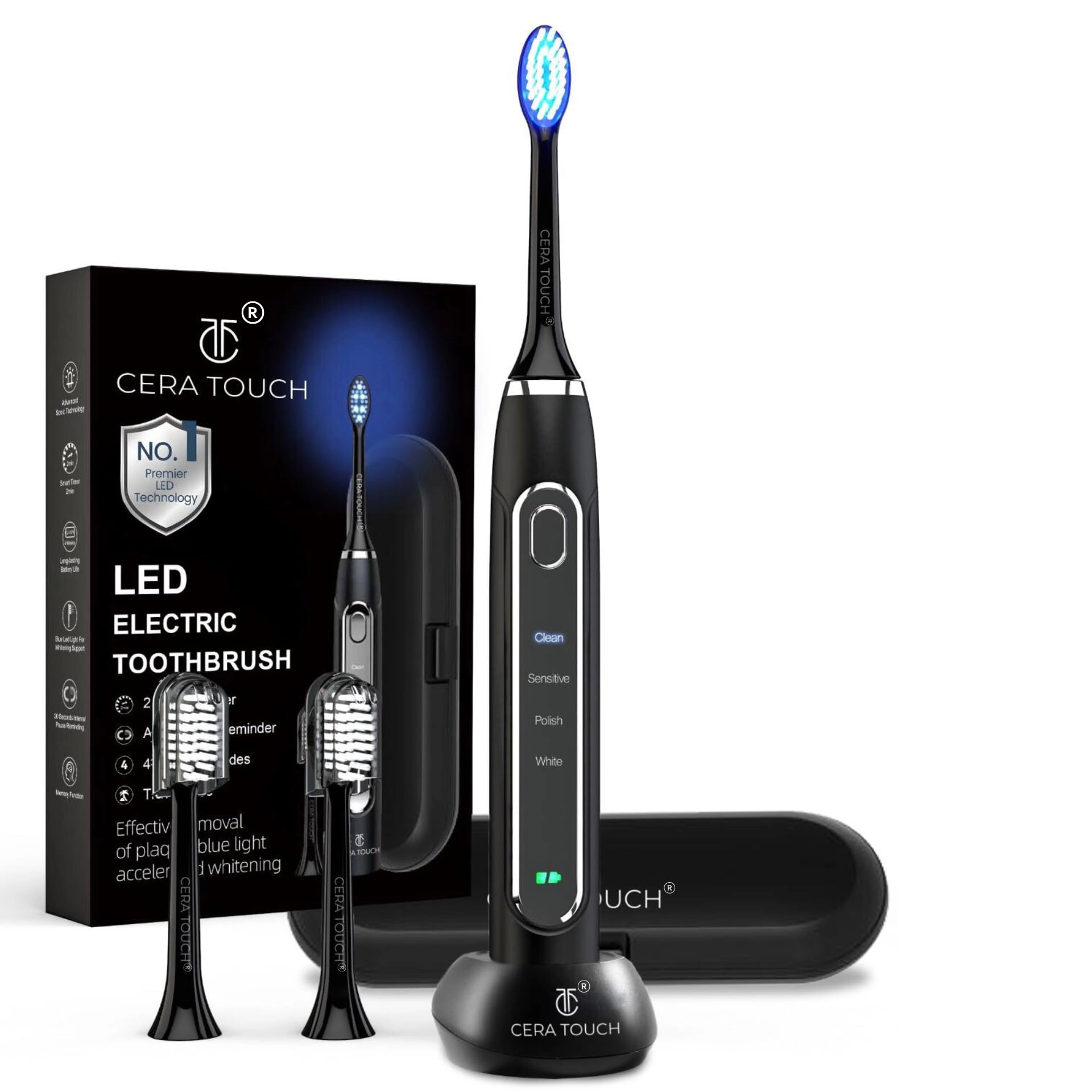 CERA TOUCH IVI-03TB-B - 6 Blue LED Whitening IPX7 Waterproof