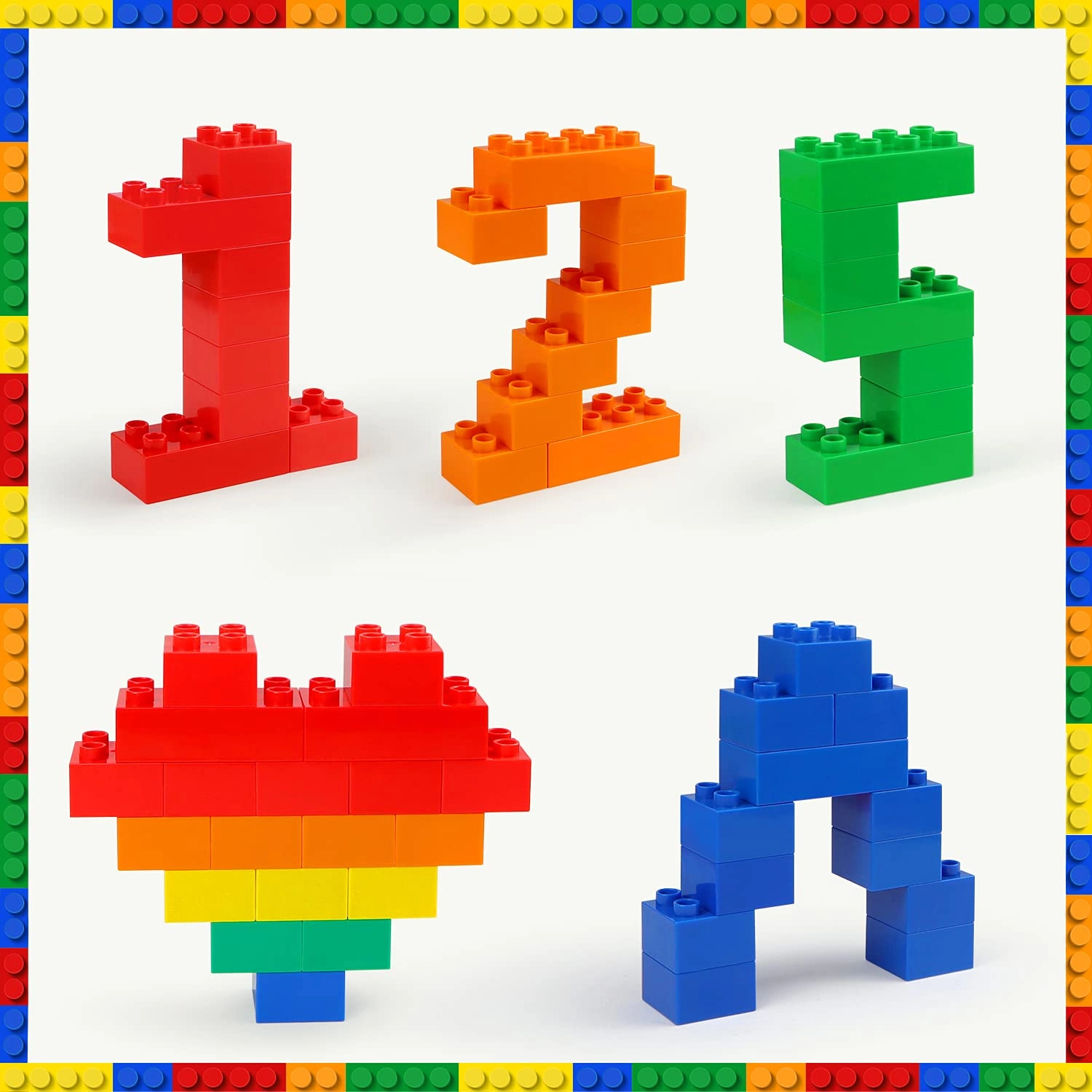 Large Classic Building Bricks Set - 101 pcs