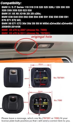 HD IP68 Rear View Camera - Night vision 1280x 720 pixels + 7'' Monitor