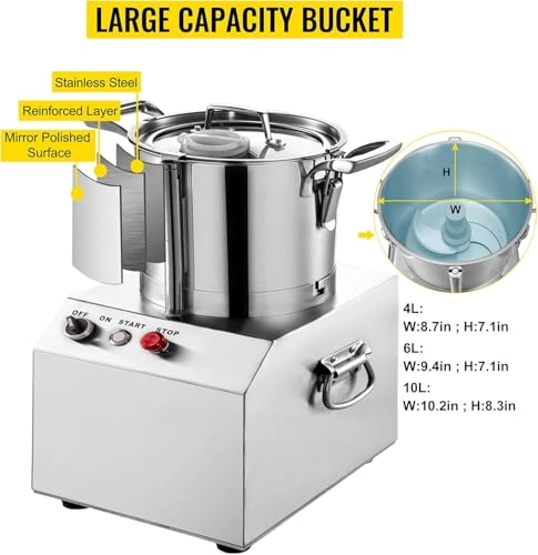 Commercial Food Processor - 4L 1400W