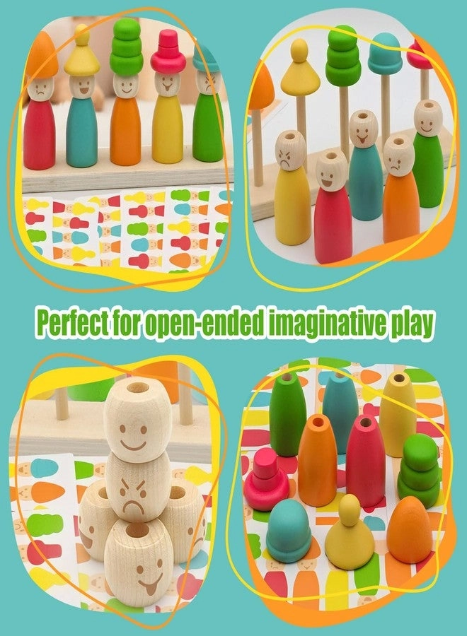 Montessori Wooden Stacking Toys - 3 4 5 6 Year Old