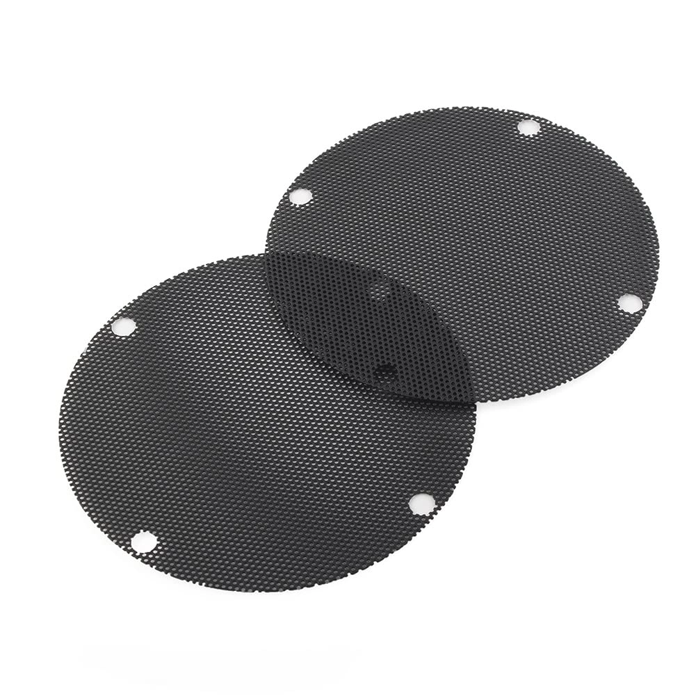 GZYF Zhisheng Motorcycle Iron Mesh Speaker Grills - Rear 2PCS Black