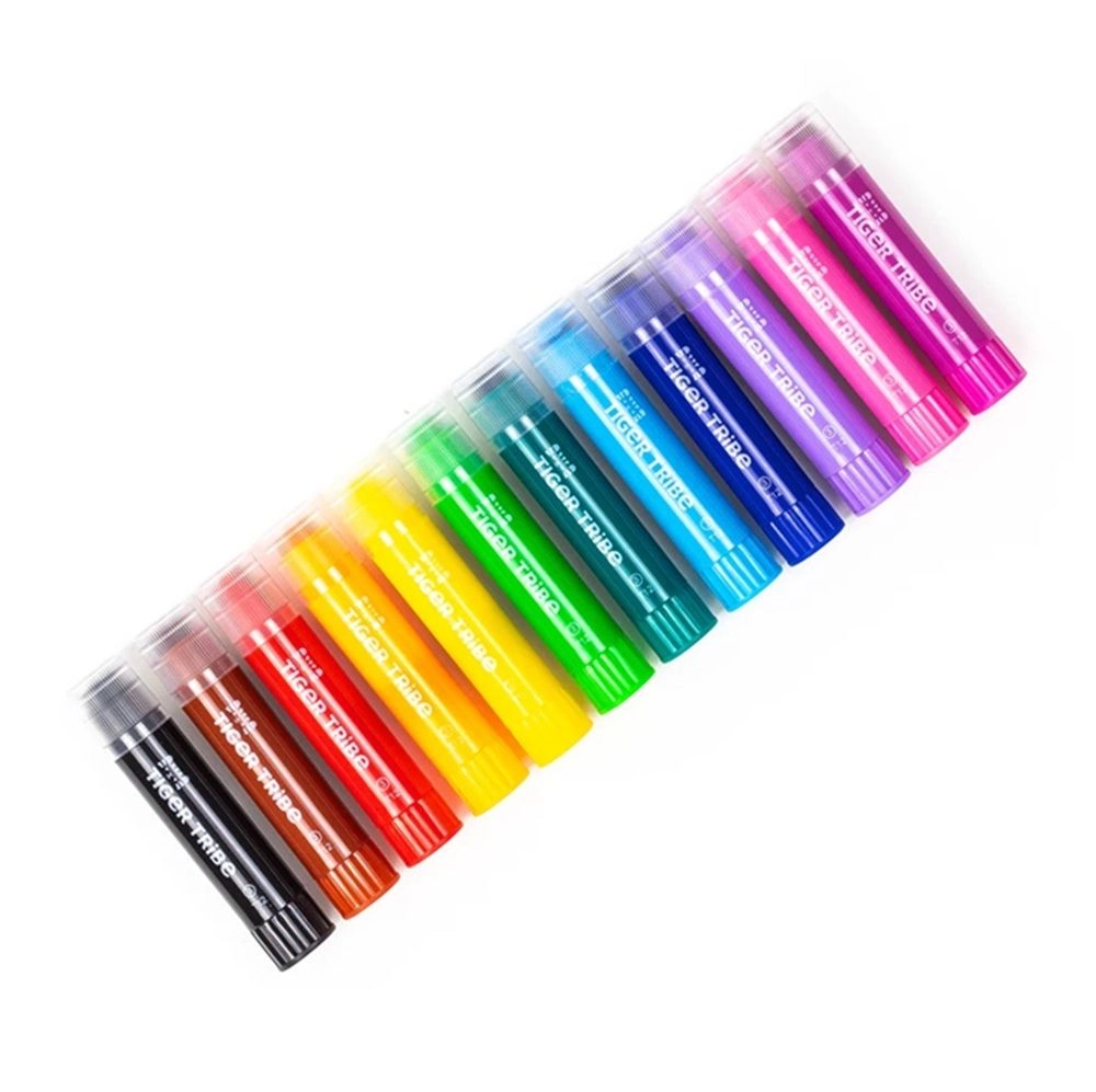 Mini Silk Crayons - 12 Pcs