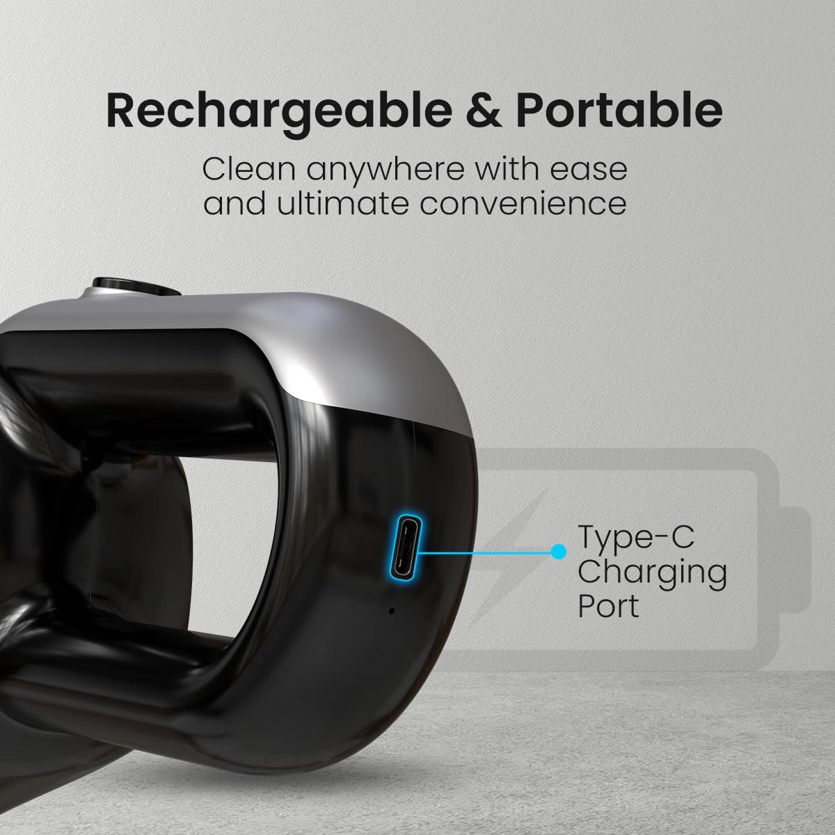 Mopcop 3 - Rechargeable Handheld Washable HEPA Filter