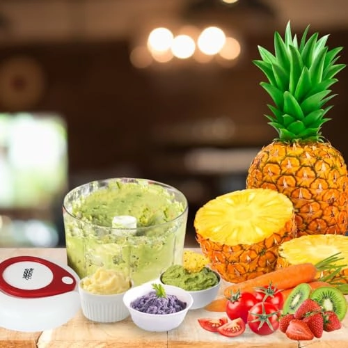 Easy String Pull Food Chopper - White / Clear 340 g