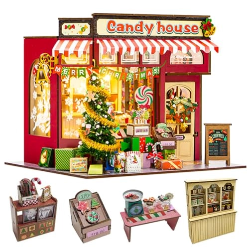 Miniature Wooden Dollhouse Furniture Kit - Creative Room 1:24