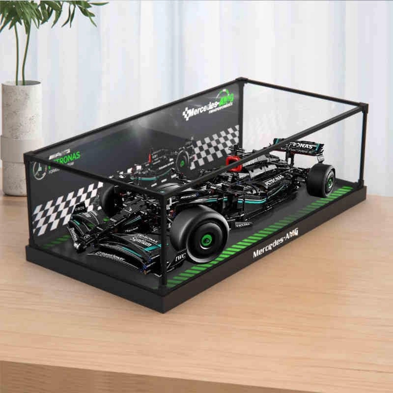 Acrylic Display Case - 70 x 30 x 20 cm White Base