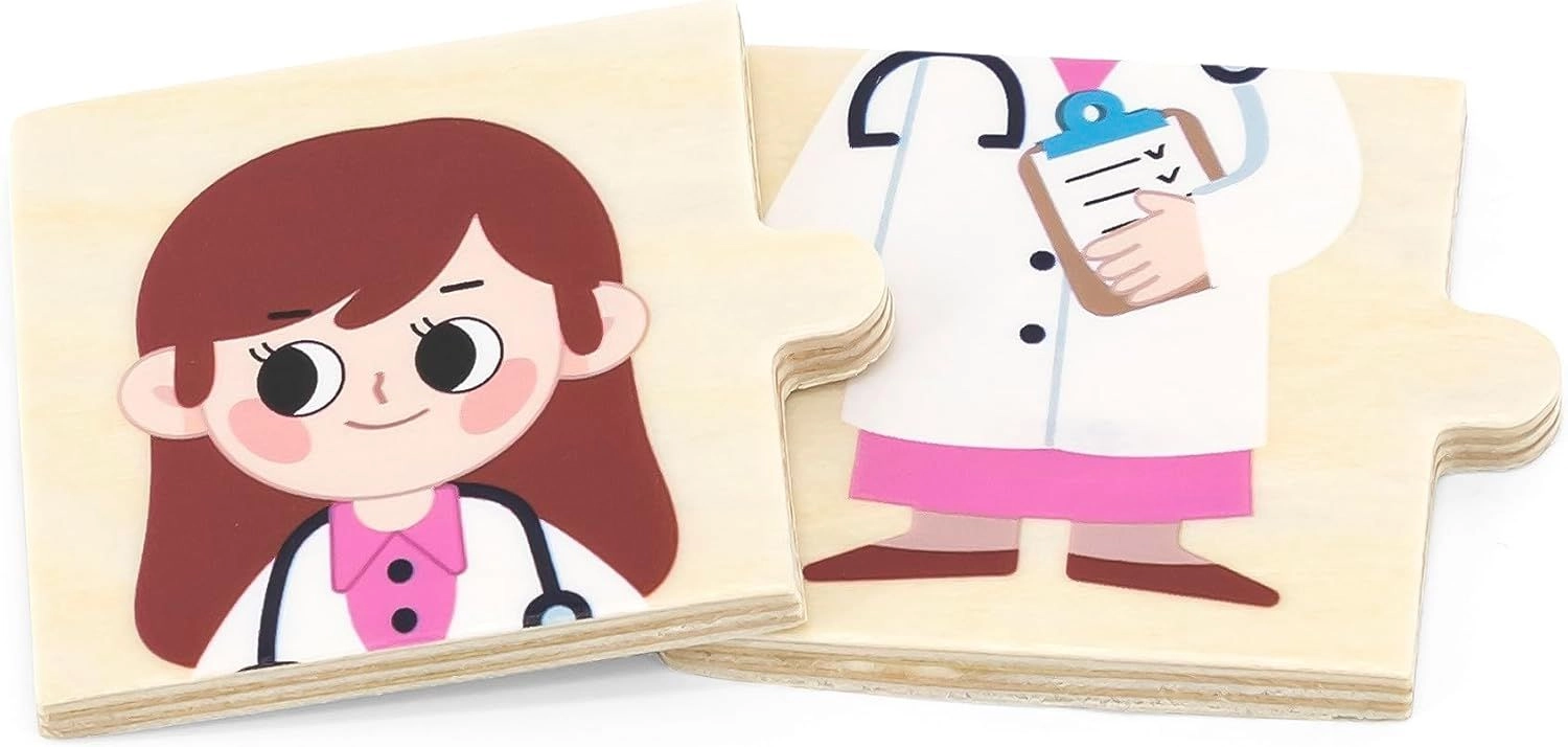 Matching Profession Puzzle Set - 3 + 24 pieces
