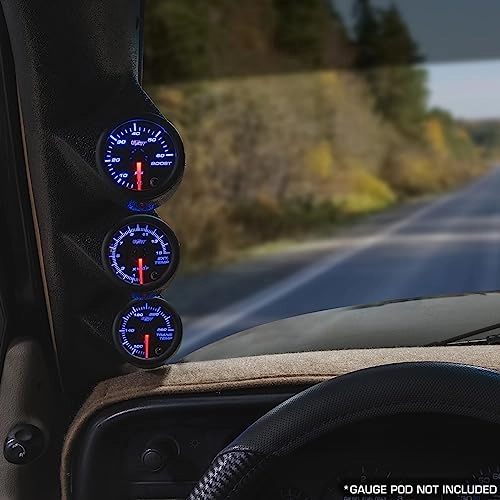 7 Color 3 Gauge Kit - 60 PSI Boost 1500F EGT Transmission Temperature